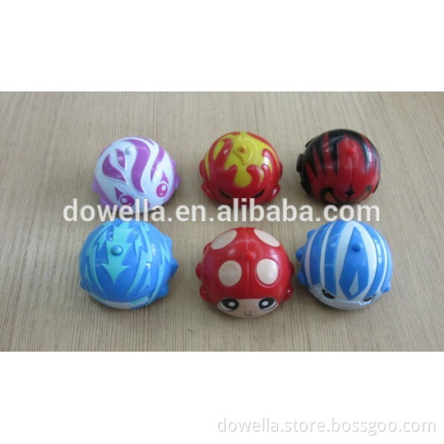 Plastic Children favourite cartoon Q spinning top toy